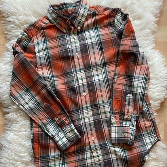 Ralph Lauren Other - Ralph Lauren Boys Fall Plaid Oxford Shirt M(10-12)